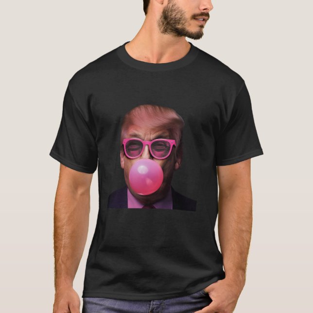 Trump Bubble Gum Donald Trump 2024 Vote President  T-Shirt (Front)