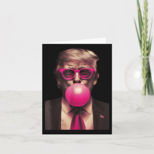 Trump Bubble Gum Funny  Card