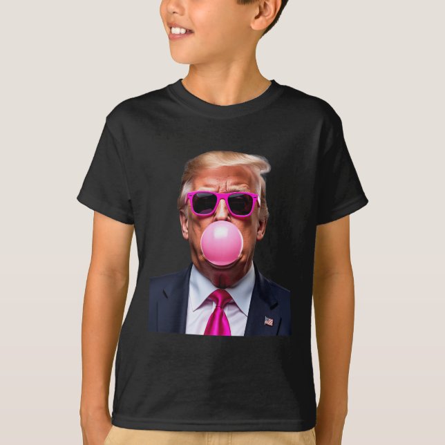 Trump Bubble Gum Pink  T-Shirt (Front)
