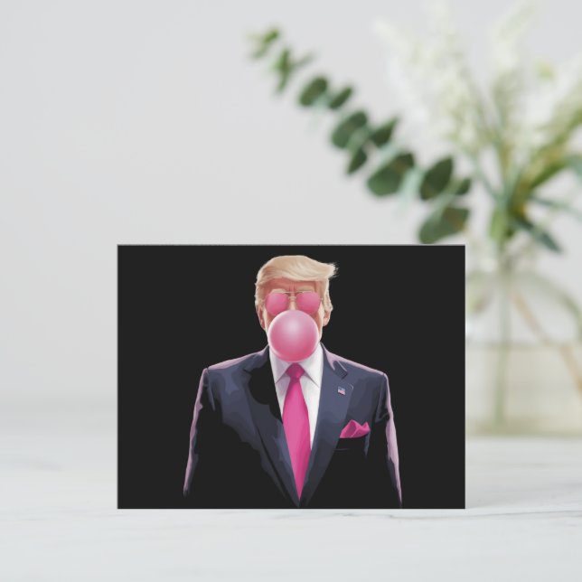 Trump Bubble Gum Postcard (Standing Front)