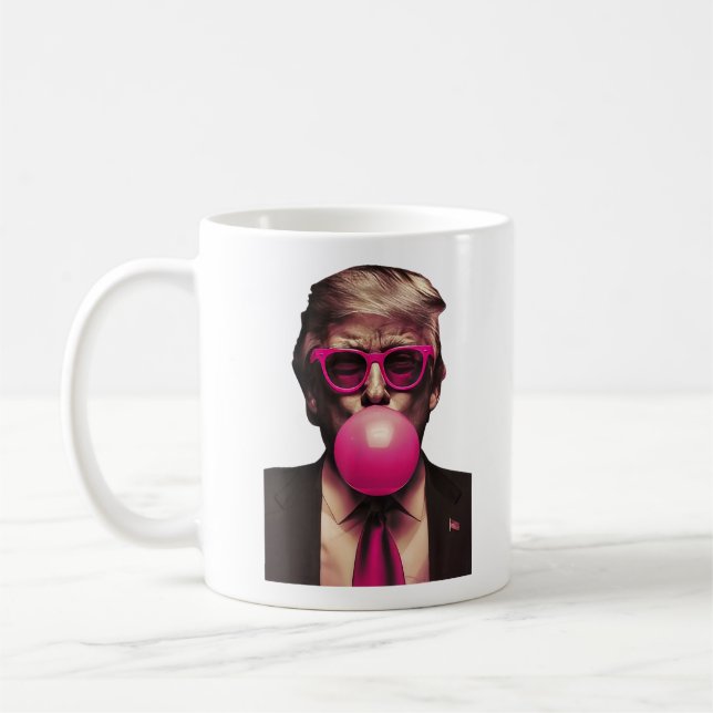 Trump Bubble Gum, Trump For President 2024 Coffee Mug (Left)