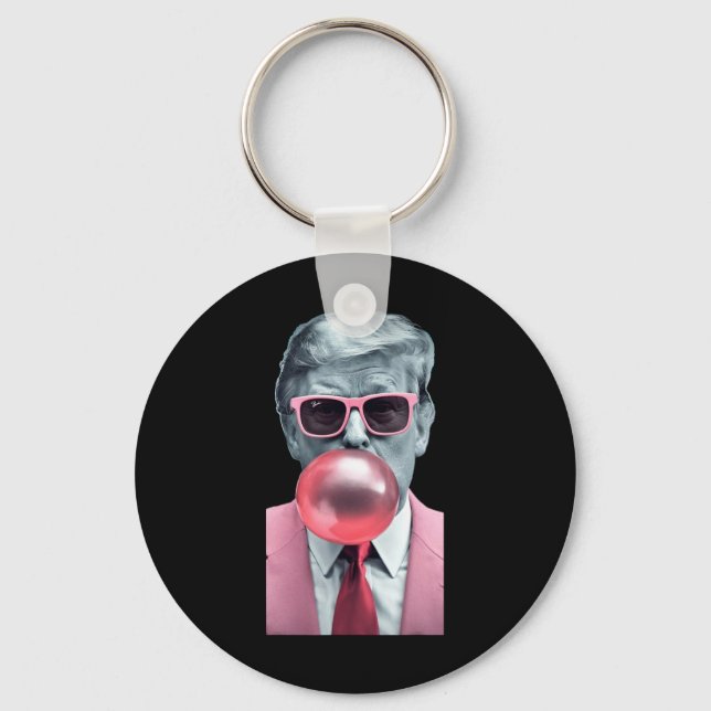Trump Bubble Gum Yum  Keychain (Front)