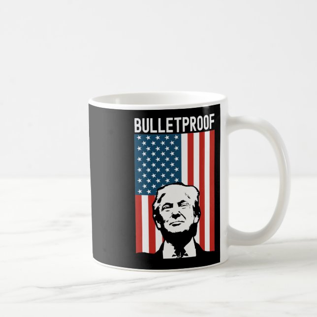 Trump Bulletproof - Donald Trump Ination Attempt 7 Coffee Mug (Right)