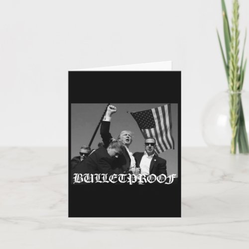 Trump Bulletproof Old English Font  Card