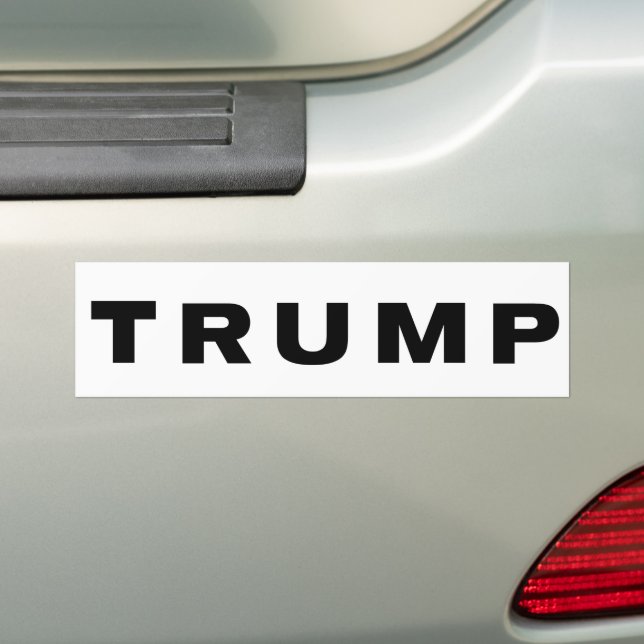 Trump  bumper sticker (On Car)