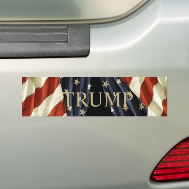 TRUMP BUMPER STICKER (On Car)