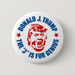 Trump Button: The "J" is for Genius Button