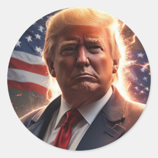 Trump Campaign Classic Round Sticker