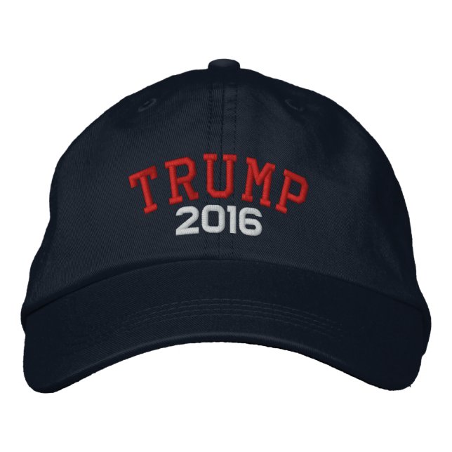 Trump - CAN CHANGE YEAR to 2024 Embroidered Baseball Hat (Front)