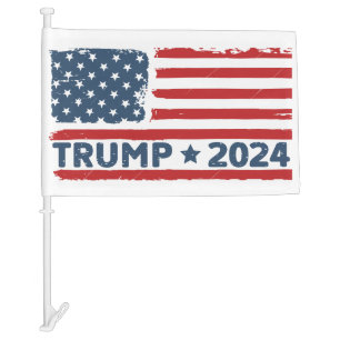 Trump  car flag