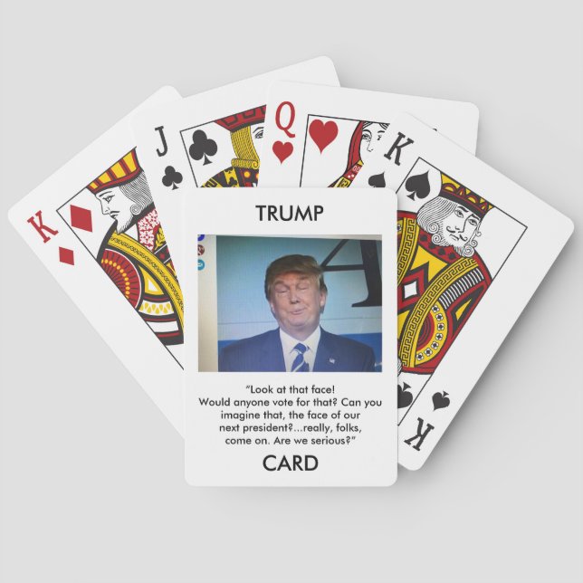Trump Cards Donald Trump image/quote playing cards (Back)