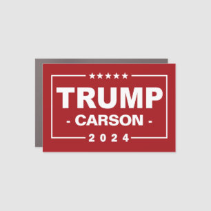 TRUMP CARSON 2024 CAR MAGNET