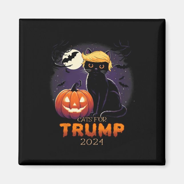 Trump Cat Shirts Black Cat Halloween Costume Cat L Magnet (Front)