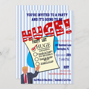 Trump Celebrate Your HUGE Milestone Party Invitation