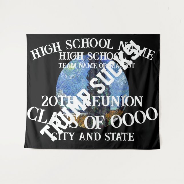 Trump Celebration Grad Class Retirement Cruise Tapestry (Front (Horizontal))