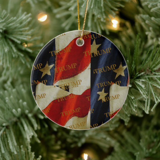 TRUMP  CERAMIC ORNAMENT (Tree)