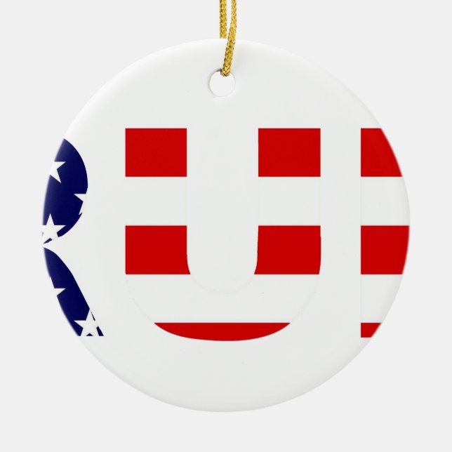 trump ceramic ornament (Front)