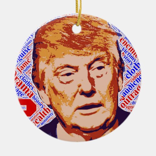 Trump Ceramic Ornament