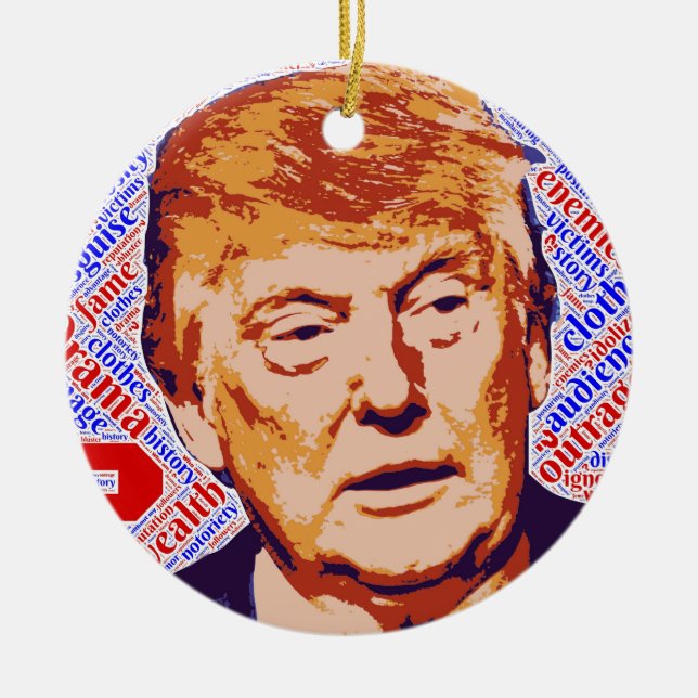 Trump Ceramic Ornament (Front)