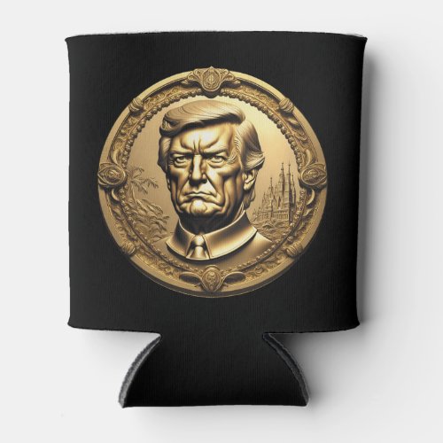 TRUMP CGI Collectible Gold Art_Coin Doubloon Can Cooler