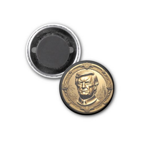 TRUMP CGI Collectible Gold Art_Coin Doubloon Magnet