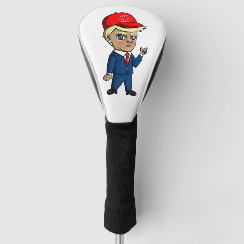 Trump chibi golf head cover