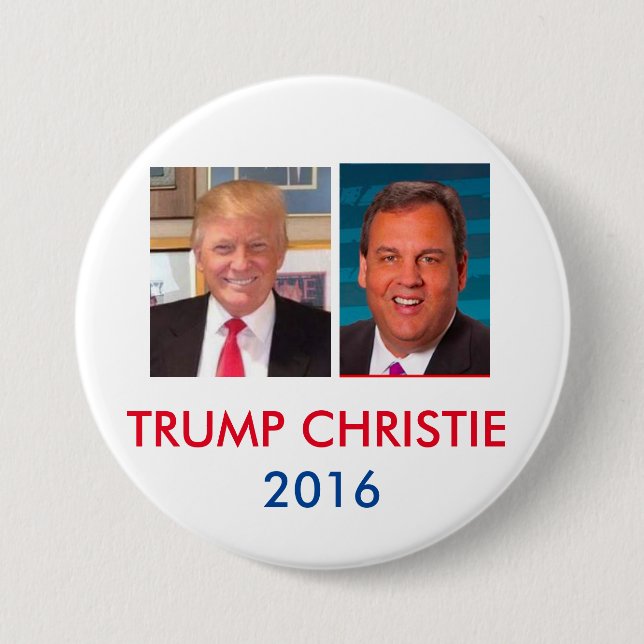 Trump & Christie 3 Inch Jugate Button (Front)
