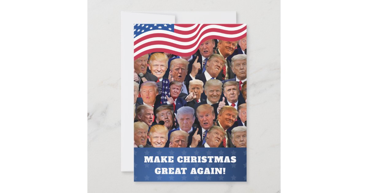 Trump Christmas Card Zazzle