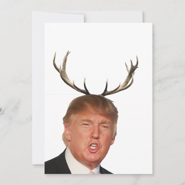 Trump Christmas: Deer Mr. President Holiday Card (Front)