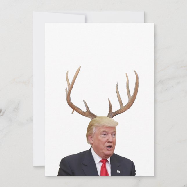 Trump Christmas: Deer Mr. President Holiday Card (Front)