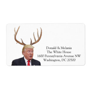 Trump Christmas: Deer Mr. President Label