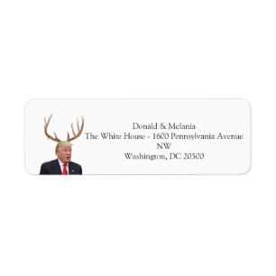 Trump Christmas: Deer Mr. President Label