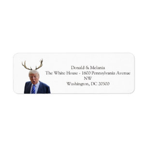 Trump Christmas: Deer Mr. President Label