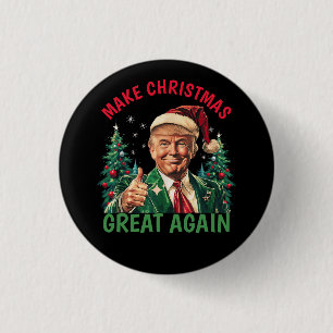Trump Christmas, Make Christmas Great Again Gift Button