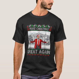 Trump Christmas Make Christmas Great Again White H T-Shirt