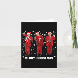 Trump Christmas Pajama Funny Trump Dance Usa 47th Card