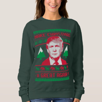 Trump Christmas Sweater - Make Christmas Great Aga