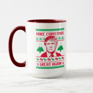 Trump Christmas Sweater - Make Christmas Great Aga Mug