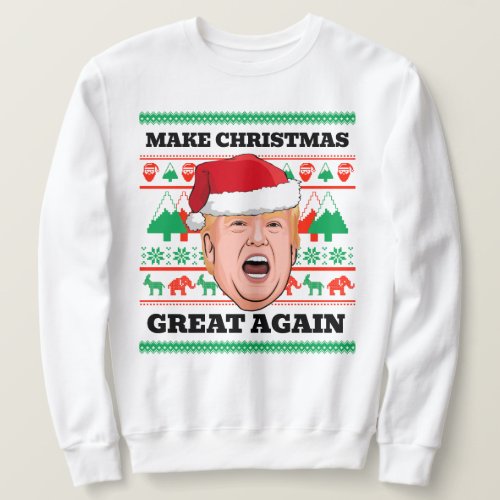 Trump Christmas Sweater Make Christmas Great Again
