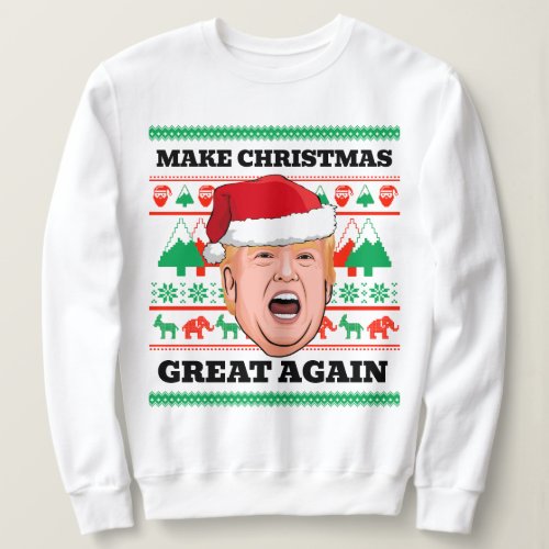 Trump Christmas Sweater Make Christmas Great Again