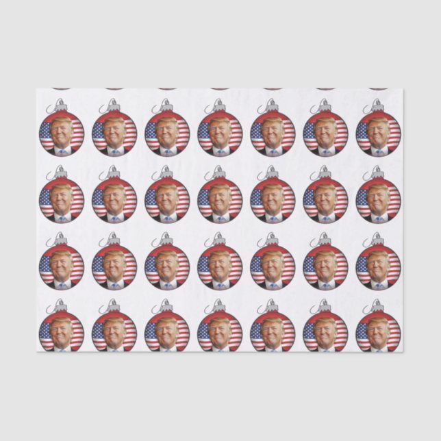 Trump Christmas Tissue Paper (Front)