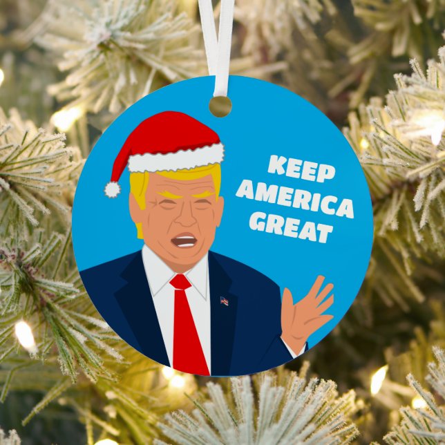Trump Christmas tree ornament - Keep America Great (Insitu)