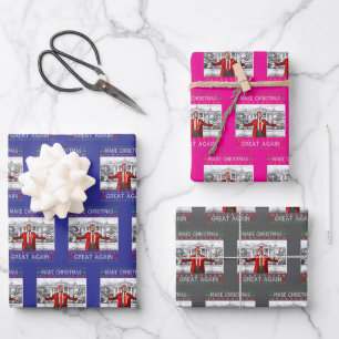 Trump Christmas Wrapping Paper Sheets
