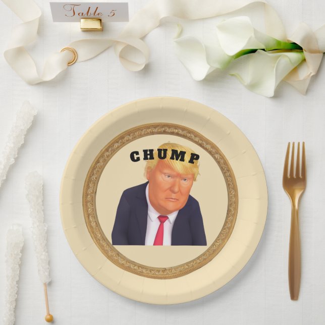 Trump/Chump Paper Plate (Wedding)