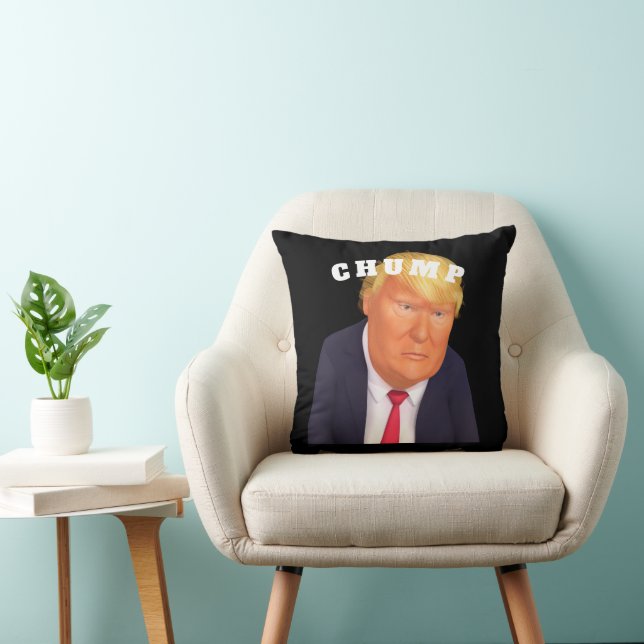 Trump/Chump Throw Pillow (Chair)
