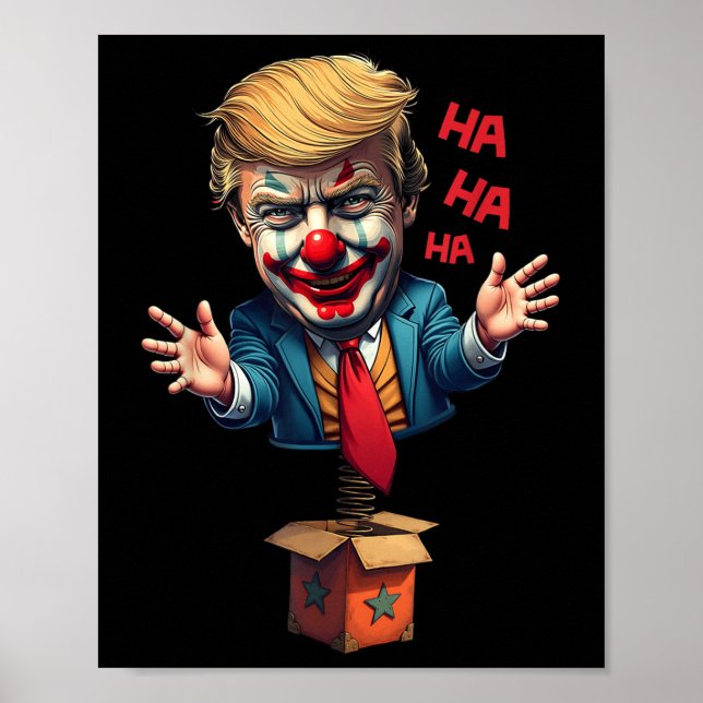 Trump Circus Clown Funny Political Humor  Poster (Front)