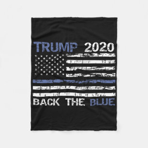 Trump Ck The Blue Thin Blue Line Police Support Te Fleece Blanket