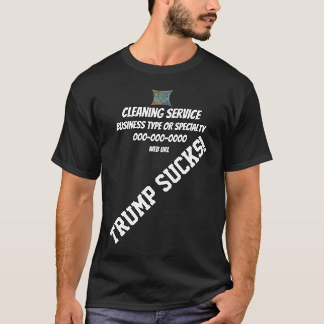 Trump Cleaning Service Business Staff LogoUniform T-Shirt (Front)