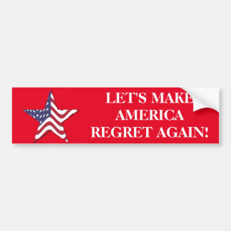 TRUMP CLINTON BUMPER STICKER