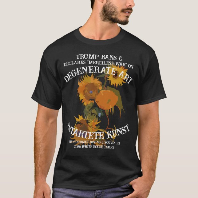 Trump Closes Art Museums Everywhere T-Shirt (Front)